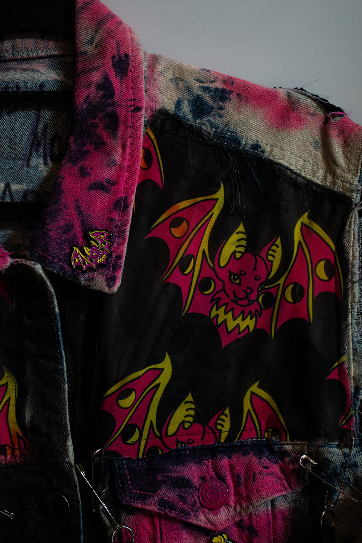 Coffin Pinup Denim Vest
