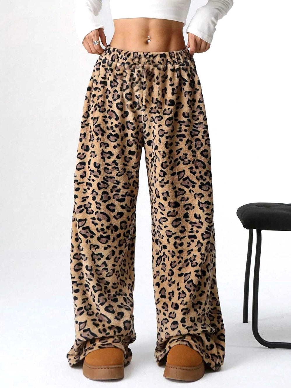 Leopard Print Cozy Pants