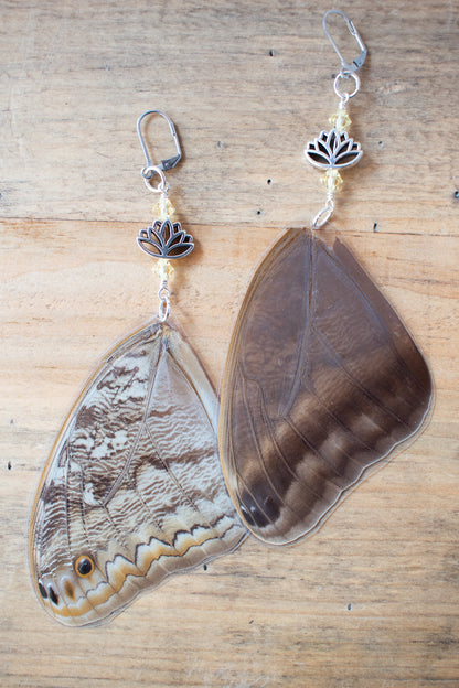 Owl Butterfly Earrings