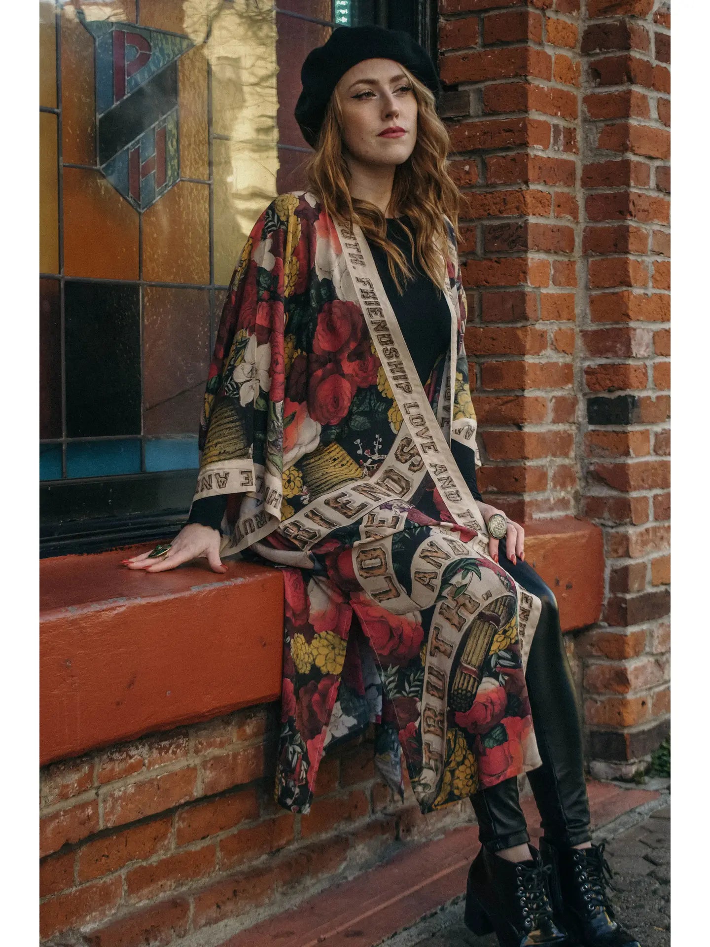 Friendship Love & Truth Opera Duster Kimono Robe
