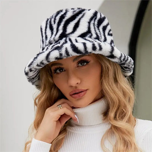 Plush Fur Bucket Hat