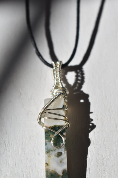 India Agate Wand Necklace