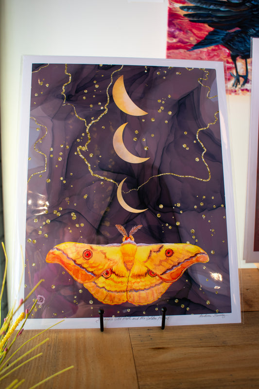 Moth Art Print 11x14 Unframed 002