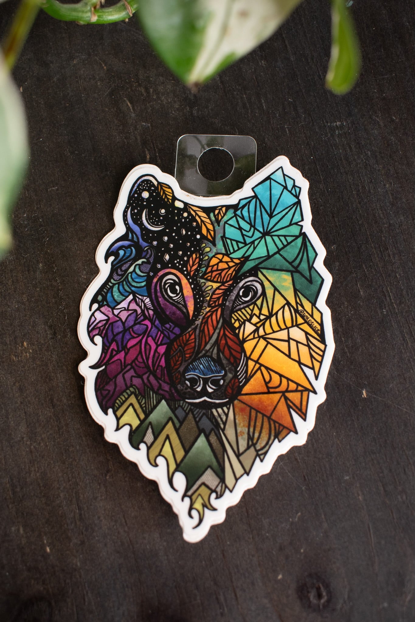 Color Wolf Sticker | 4”