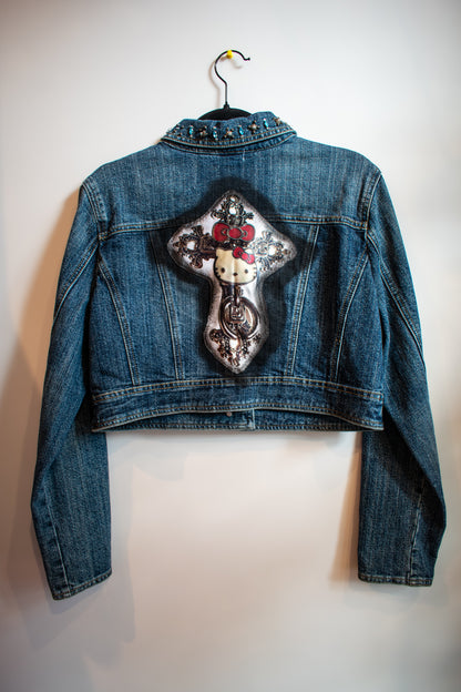 Crying Hearts Denim Blazer
