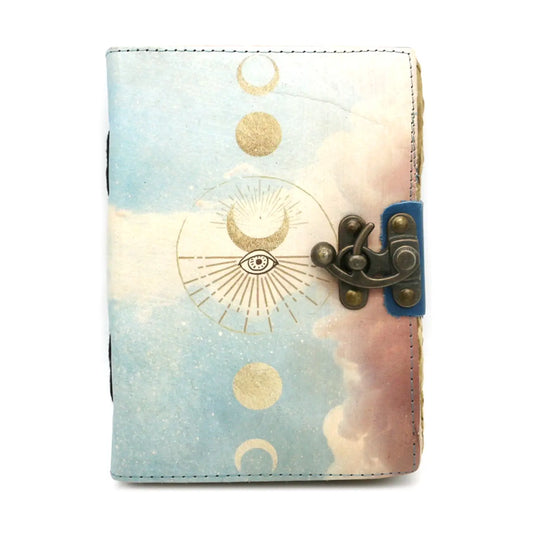 Celestial Gateway Blank Leather Journal