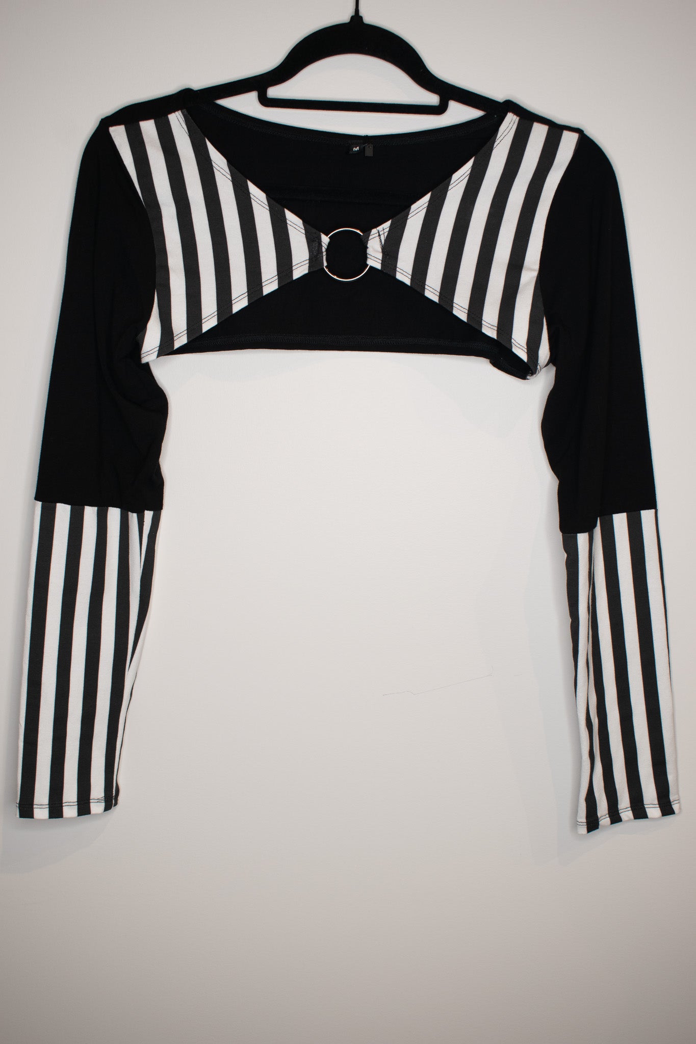 Black and White Stripe Shrug | Medium