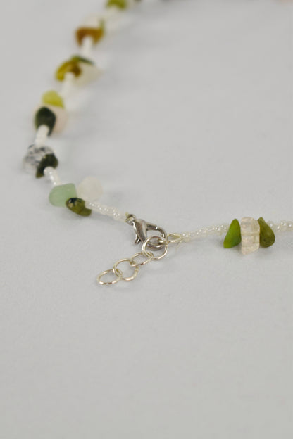 Moss and Stone Choker Necklace