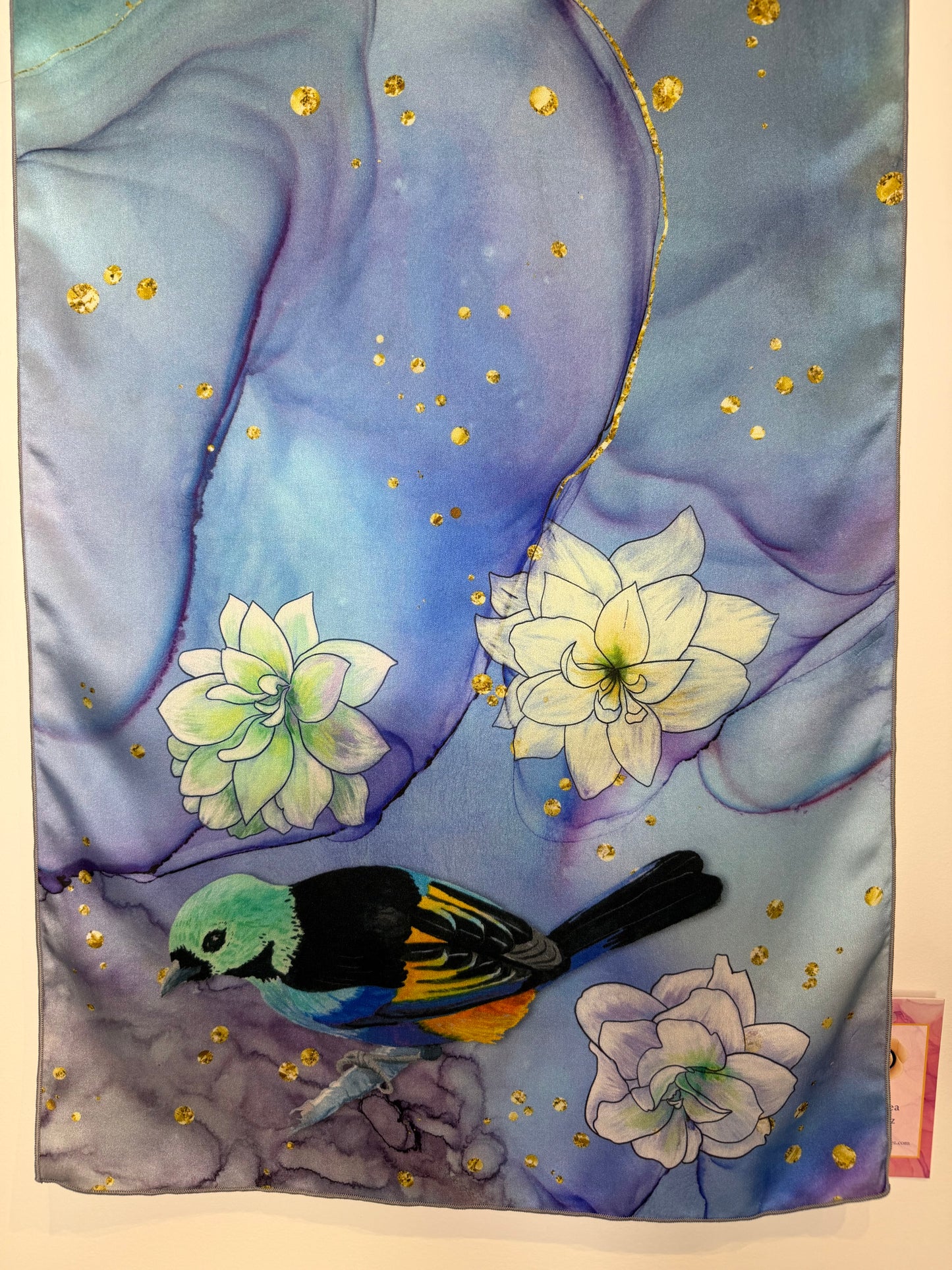 Seven-colored Tanager No. 2 Silk Scarf (16” X 72”)