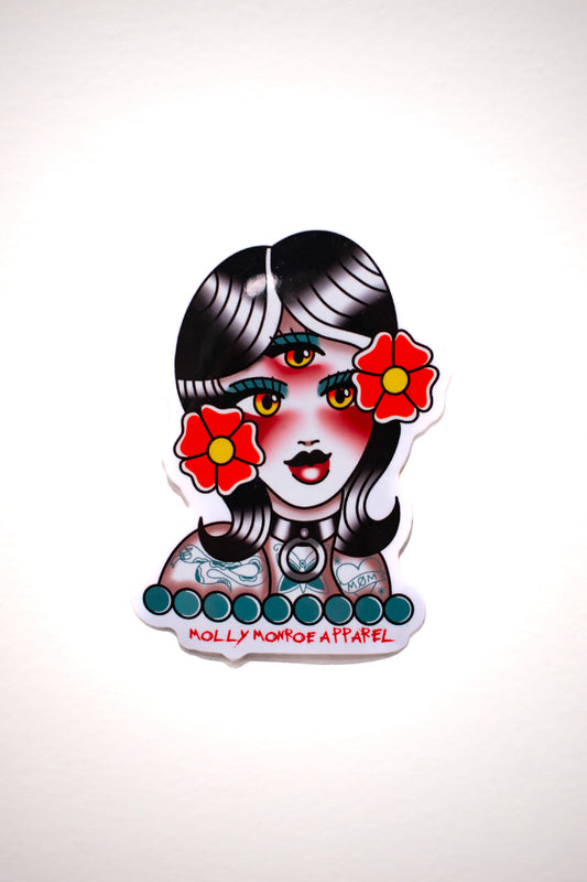 Pop Art Woman Sticker