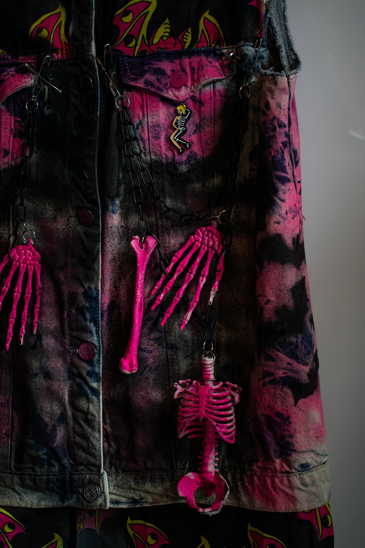Coffin Pinup Denim Vest