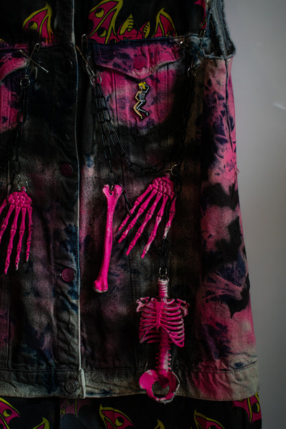 Coffin Pinup Denim Vest