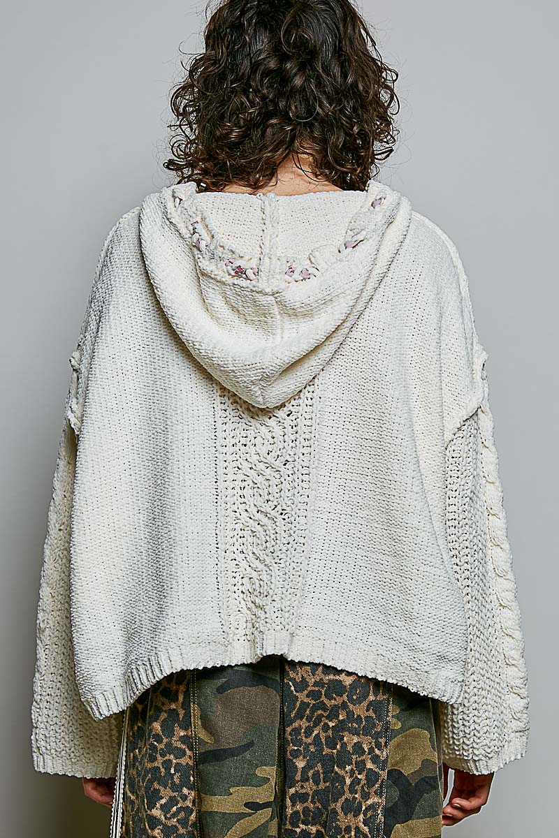 Braided Garden Hooded Sweater