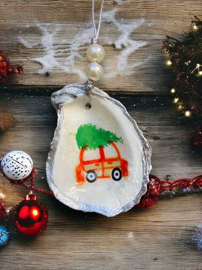 Christmas Oyster Ornament