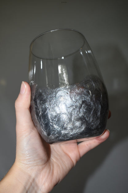 Steel Stemless Wine Glass