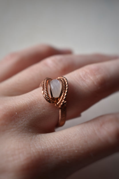 Coiled Moonstone Ring (7)