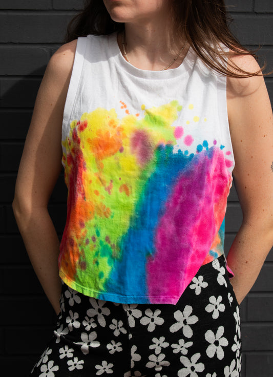 Moon Rabbit Rainbow Tank - Small