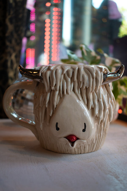 Chrome Highland Cow Mug (Bex)