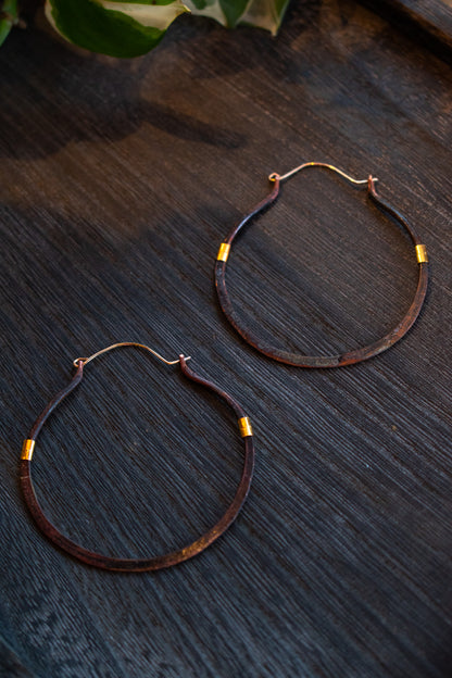 Burnt Halo Hoops