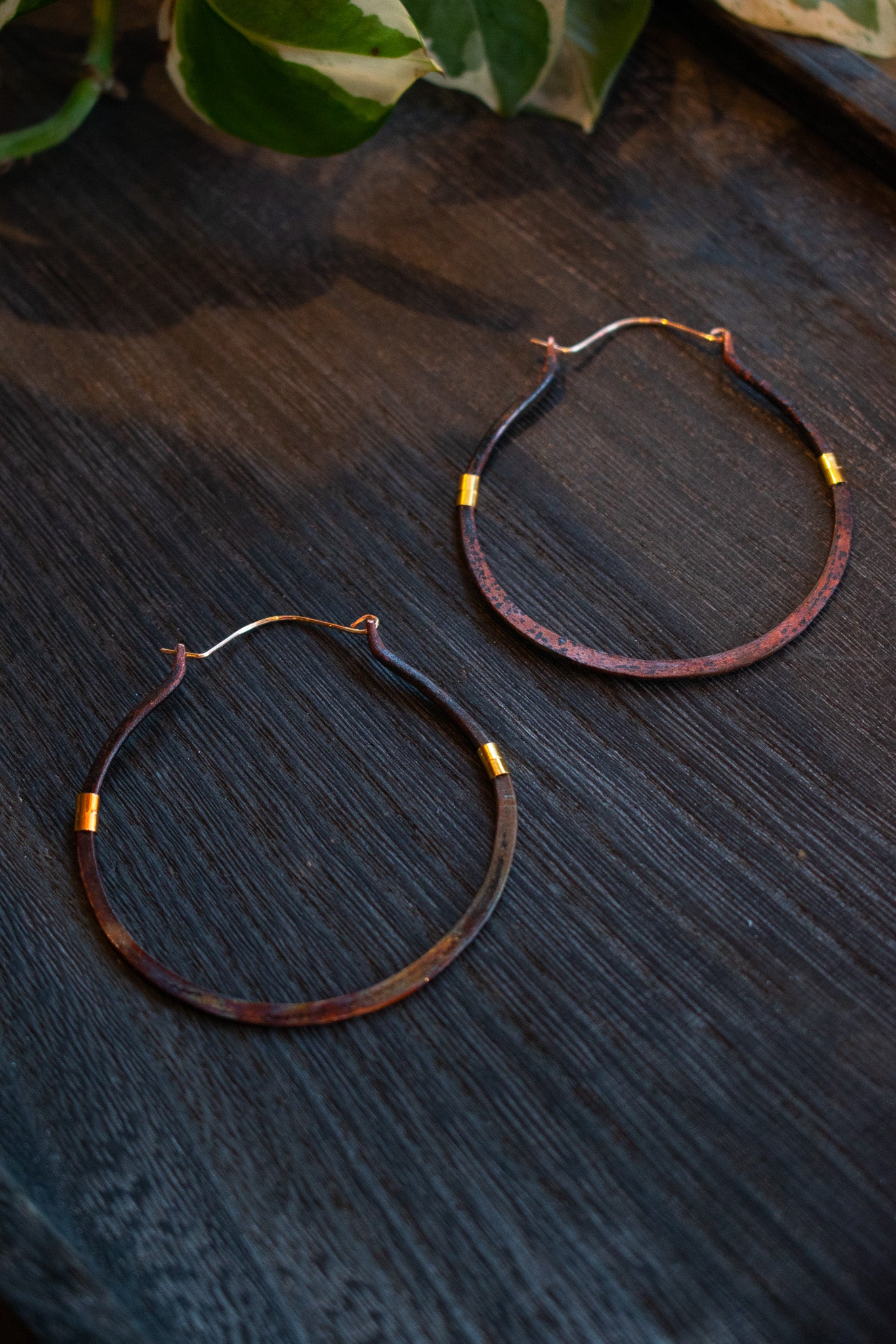 Burnt Halo Hoops