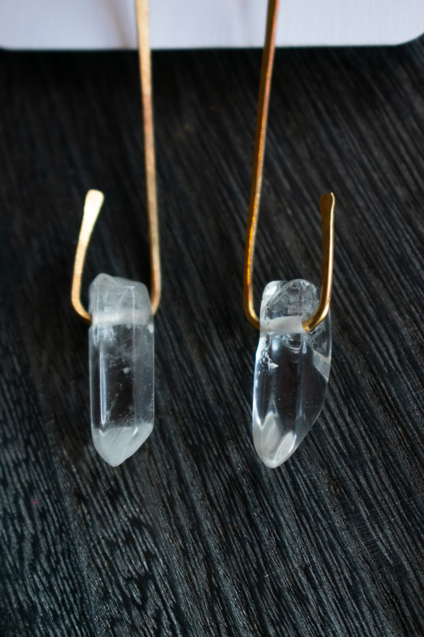 Quartz Hook Earrings