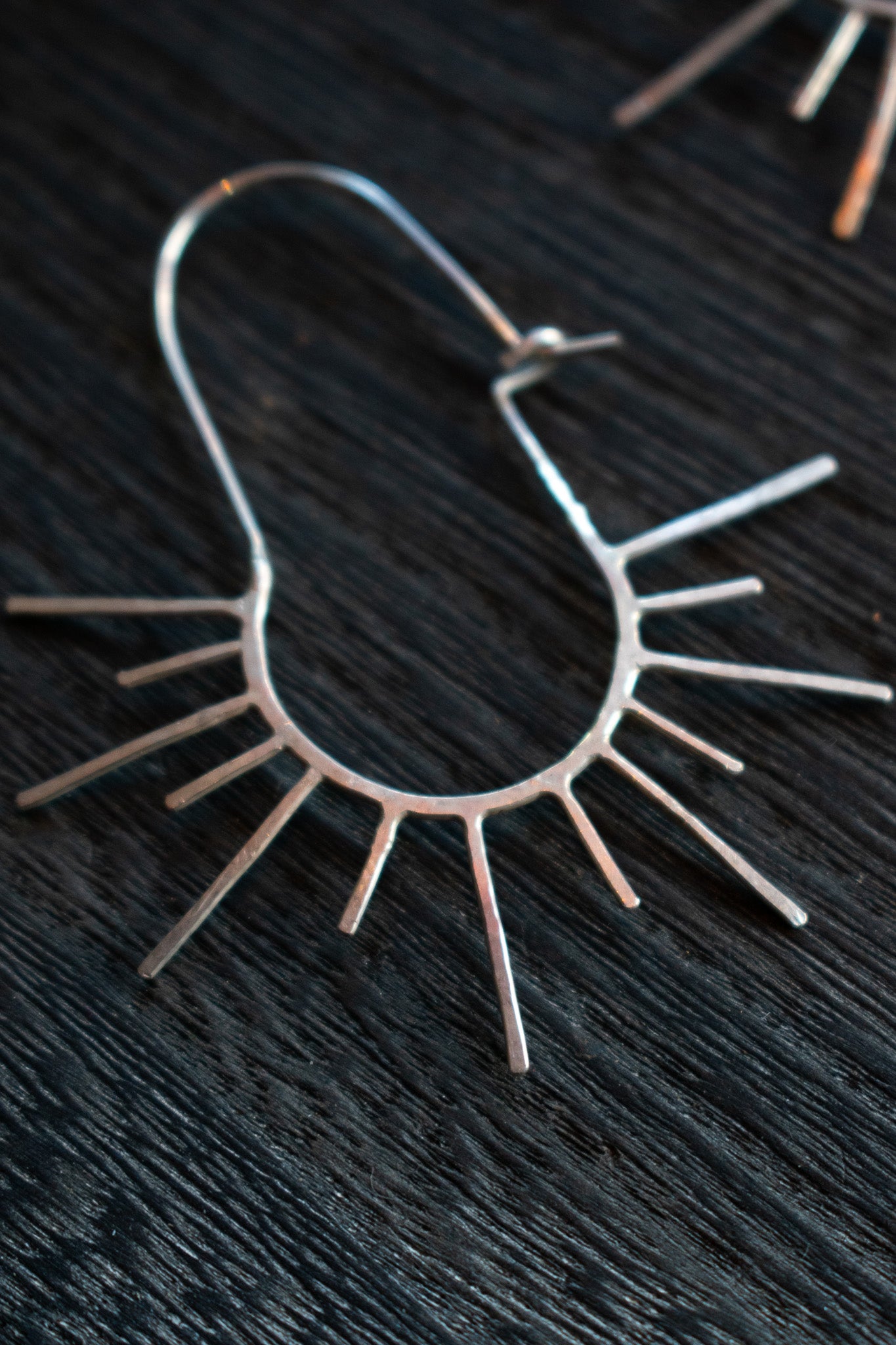 Silver Sun Earrings