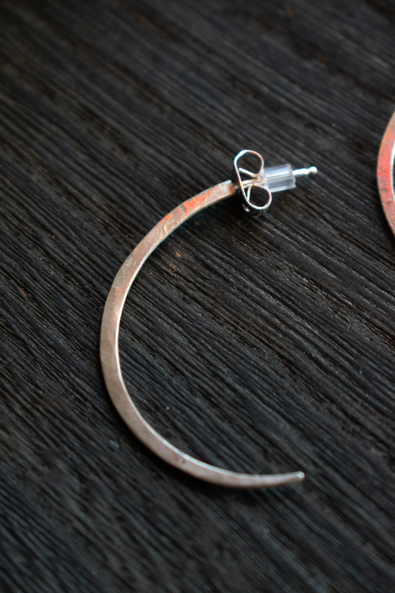 Silver Arc Earrings