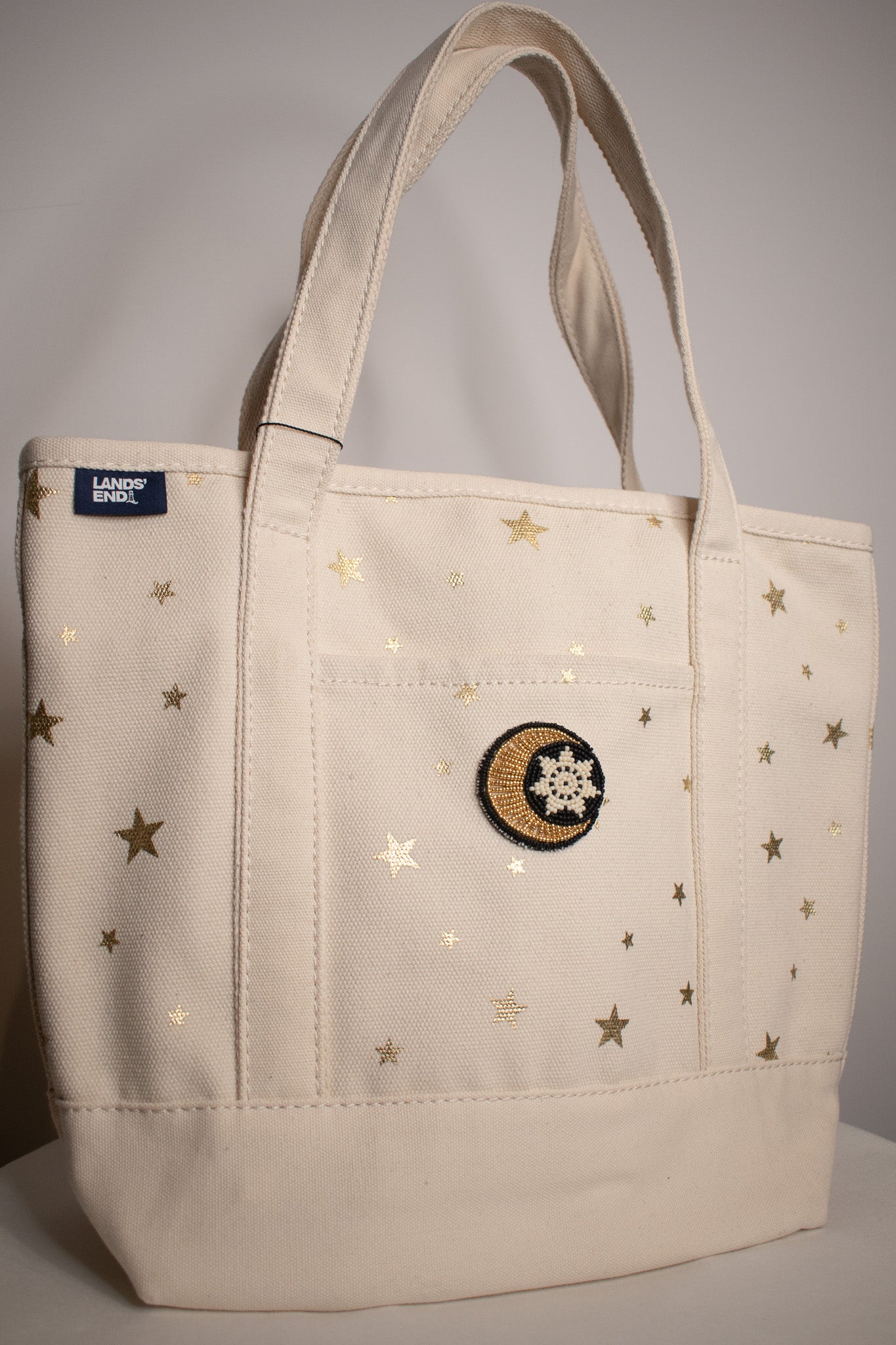 Clover Beading Moon Bag