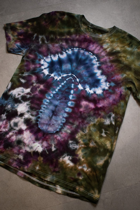 Down To Mars Tie Dye Mushroom Tee 001 | Large