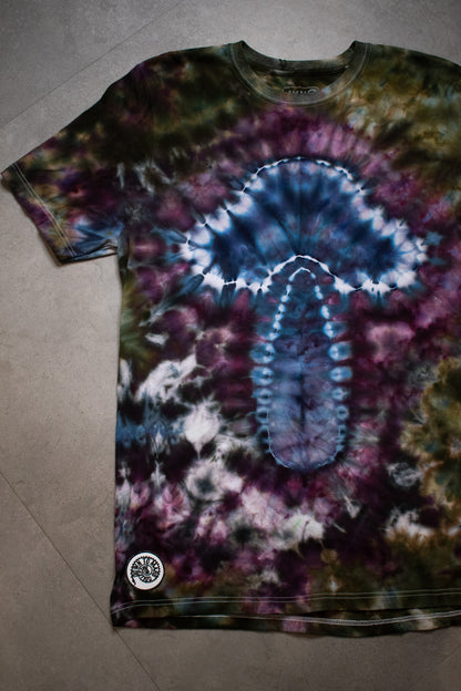 Down To Mars Tie Dye Mushroom Tee 001 | Large