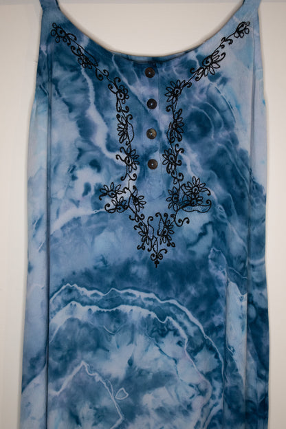 Down To Mars Ice dye Boho Dress | XL