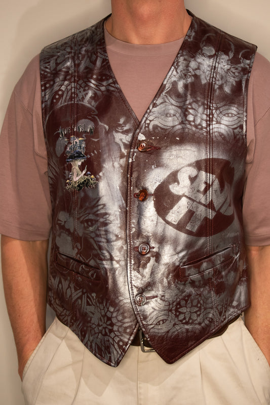 Uncle Sends Leather Vest 002 | Large