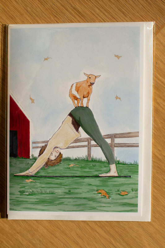 Goat Yoga 5x7 Card