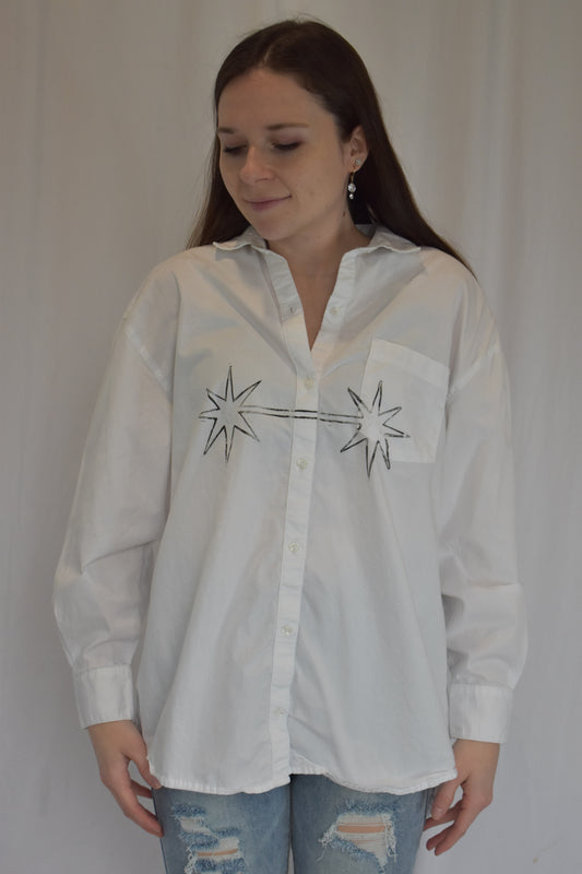 Star Power Button Down