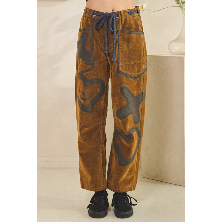 XO Vintage Tie Waist Pants