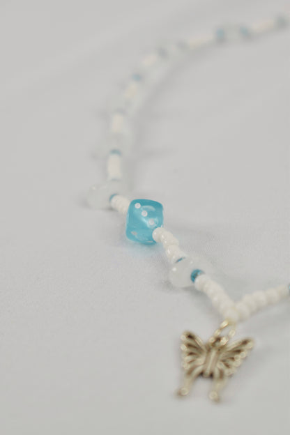 Blue Butterfly Choker Necklace