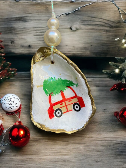 Christmas Oyster Ornament