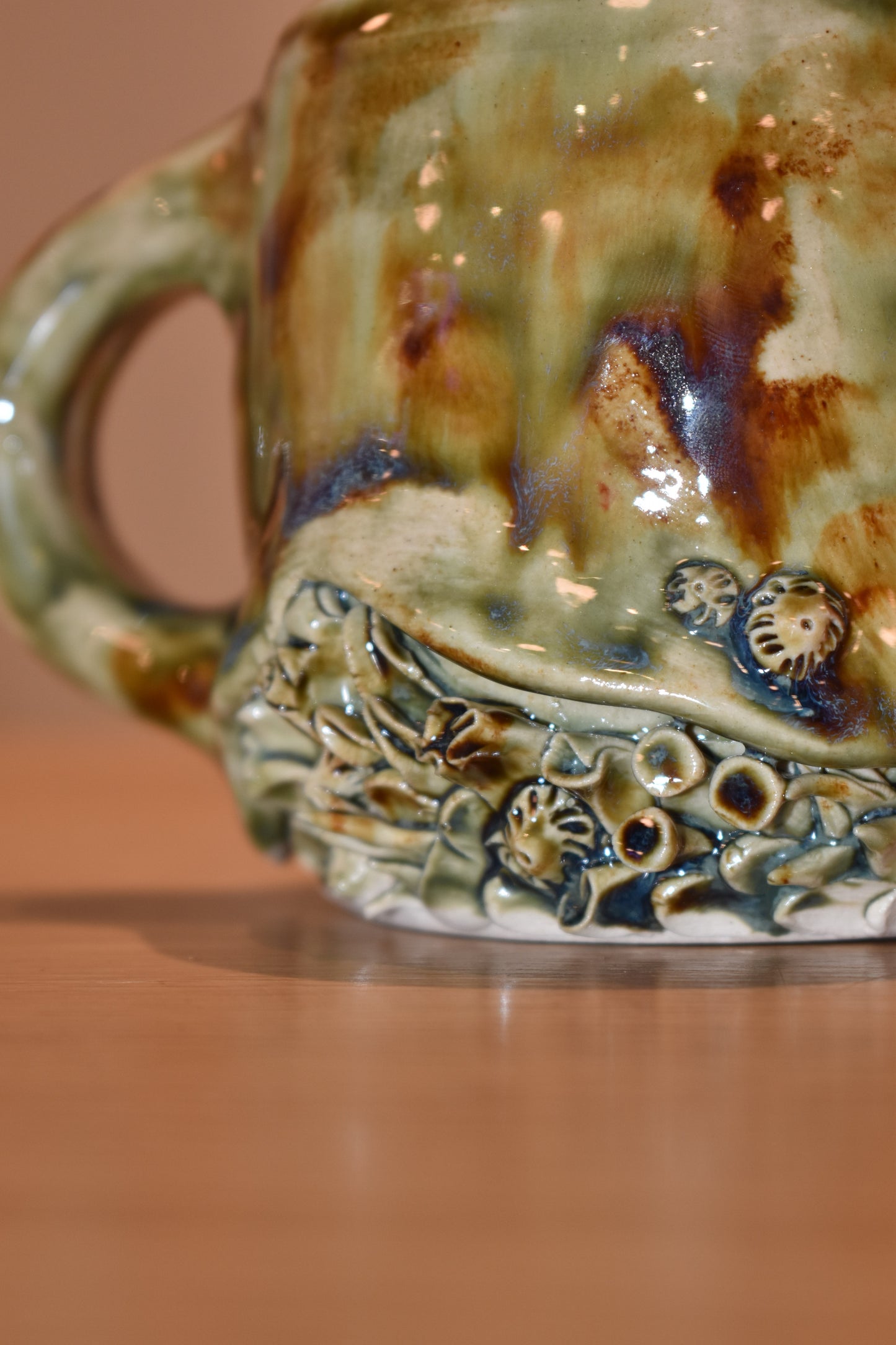 Earth Tone Coral Mug