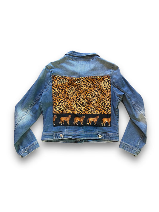 Cheetah Madness Denim Jacket | L