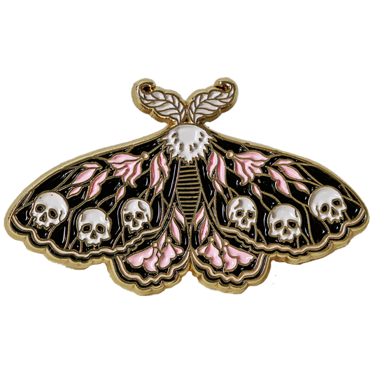 Ectogasm | Moth and Skulls Pin