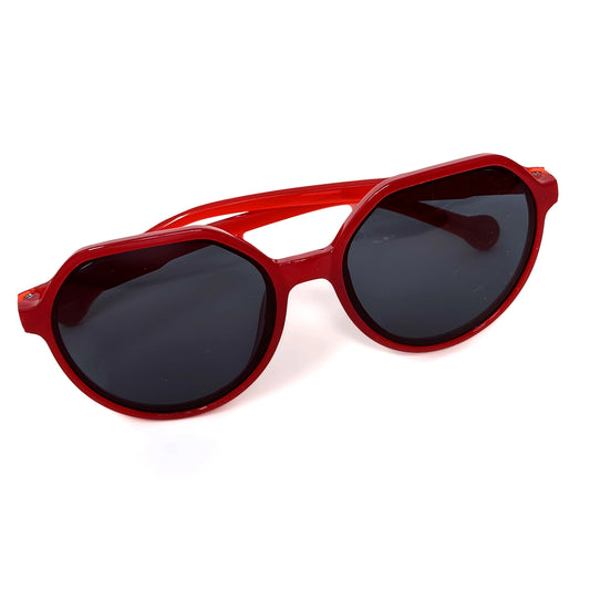 Frankie Retro Sunglasses Red