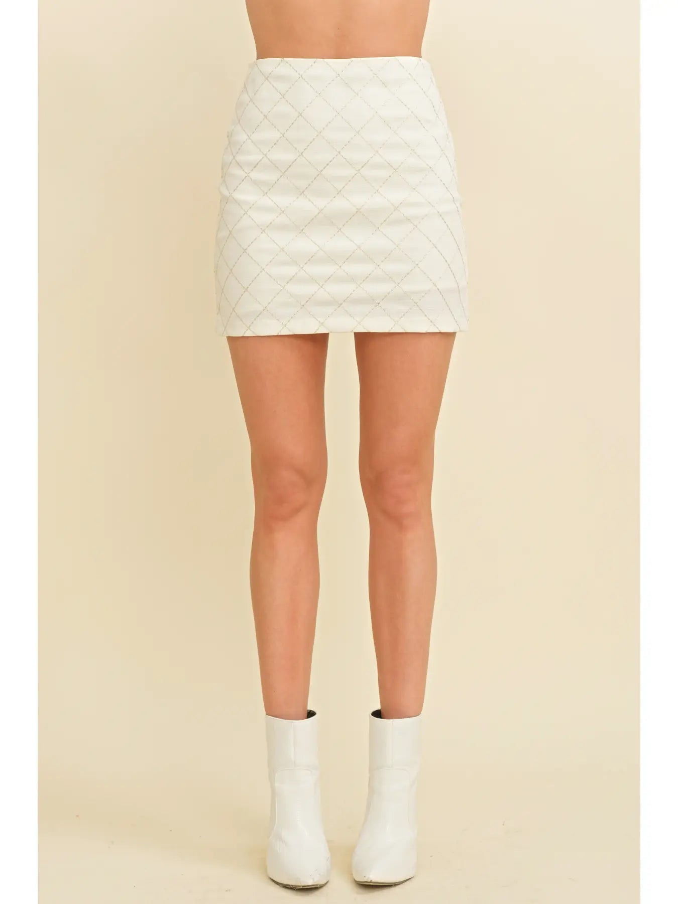 Diamond clouds mini skirt