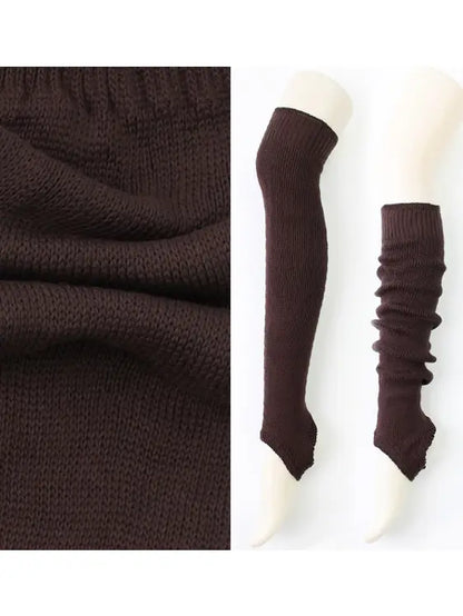 Knitted Leg Warmer Boot Socks