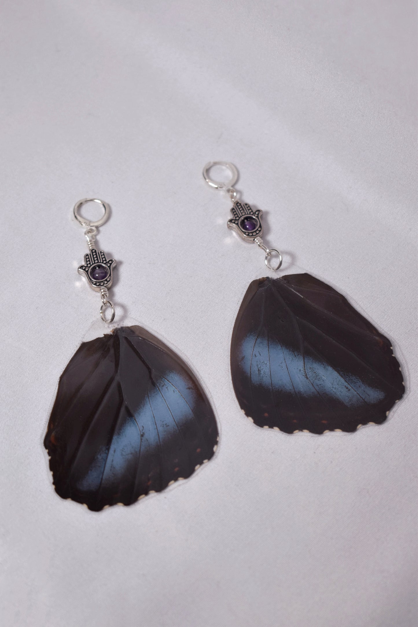 Morpho Achilles Bottom Wing Earrings