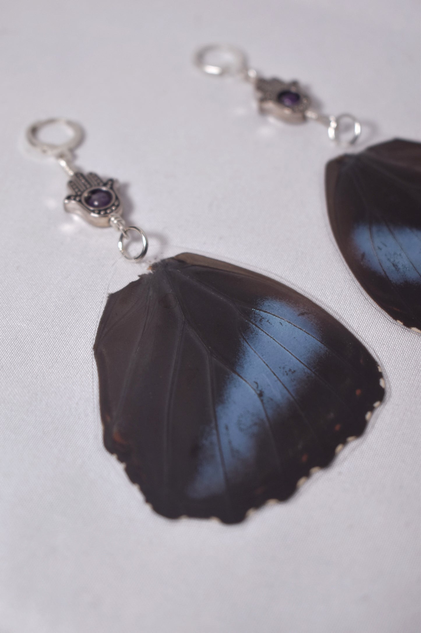 Morpho Achilles Bottom Wing Earrings