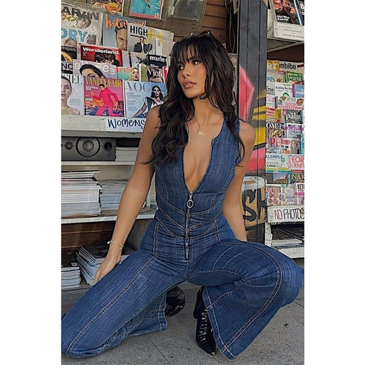 Groovy Denim Jumpsuit