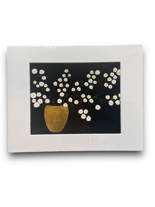 Desiree’s Golden Pot Of Blossoms 8x10 Matte Print