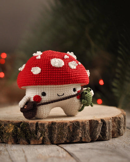 Crocheted Mushroom Man