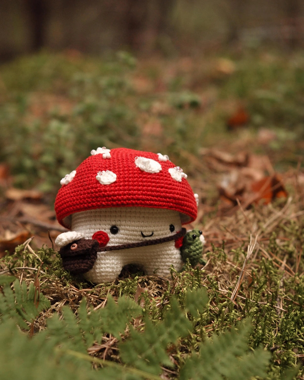 Crocheted Mushroom Man