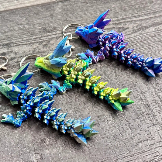 Crystal Dragon Keychain